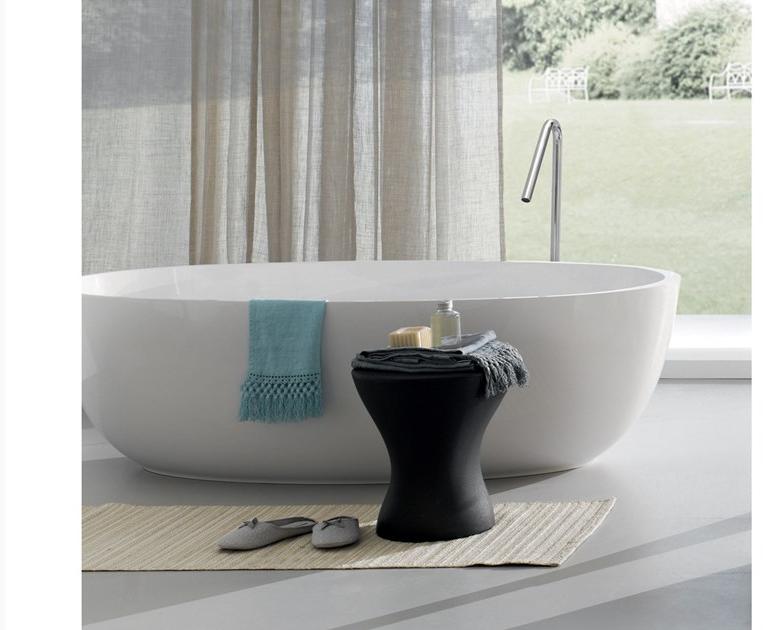 Blu Bathworks® Отдельностоящая овальная ванна цвета blue ∙ stone ™ Azure Bt0305n15 - Вид №3