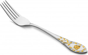 10666762 Русские самоцветы Вилка десертная Русские самоцветы, серебро 925 Серебро 925