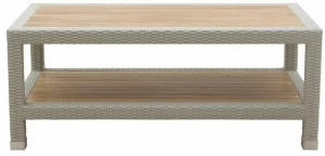 Il Giardino di Legno Низкий прямоугольный садовый стол из синтетического волокна Tonga 4403