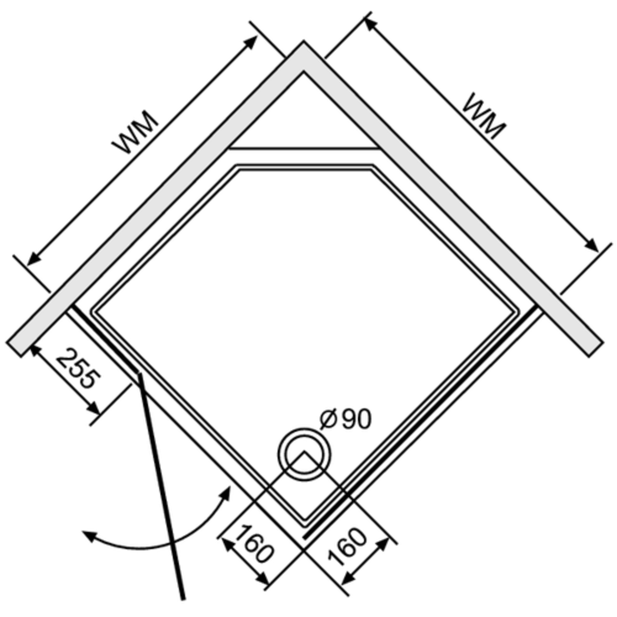392.301011 DuschoSpot Collection душевая кабина Duscholux 45912 - Вид №1