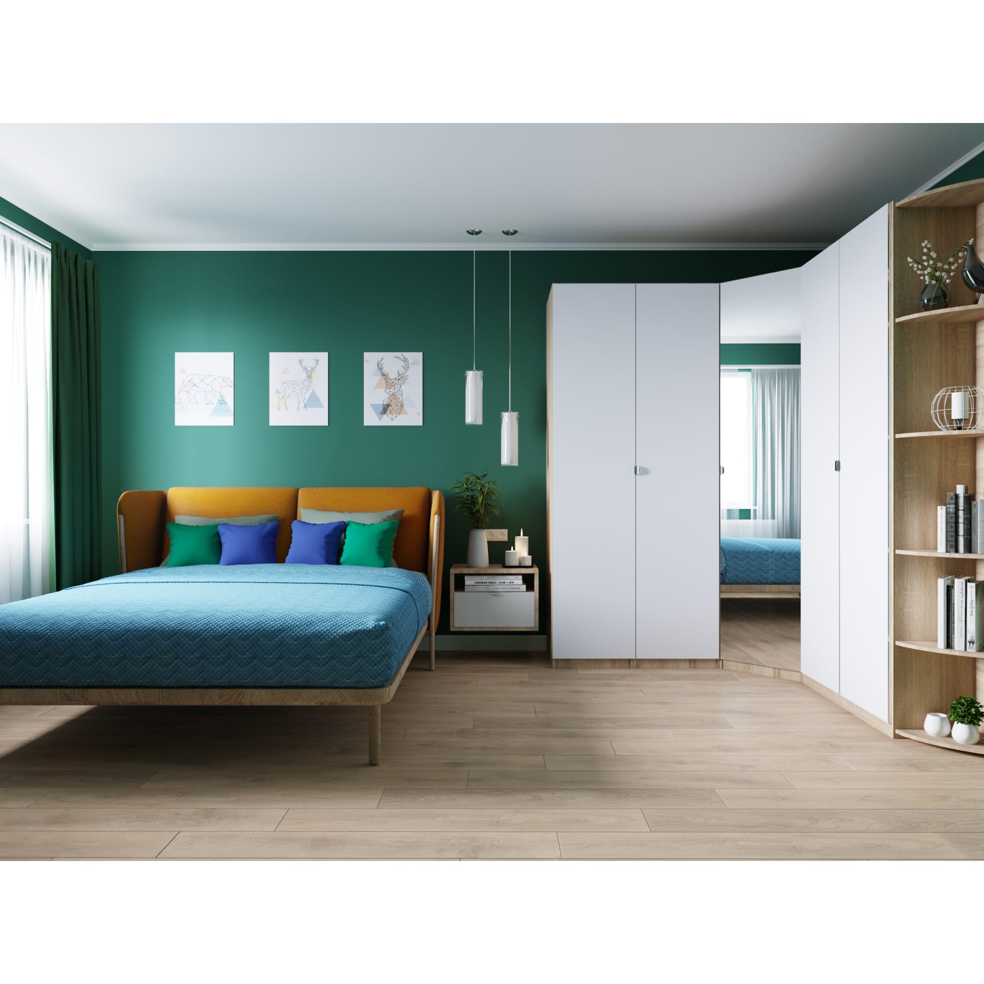 18662854 Каркас шкафа Лион 55x60x232 см цвет дуб сонома Santreyd  - Вид №8