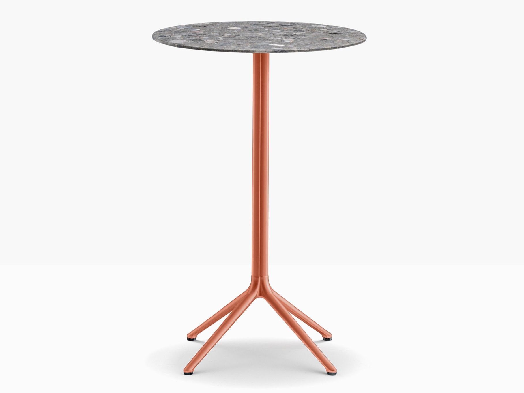 Высокий круглый стол из литого алюминия со спицевым основанием Pedrali Elliot ARCH-00013326