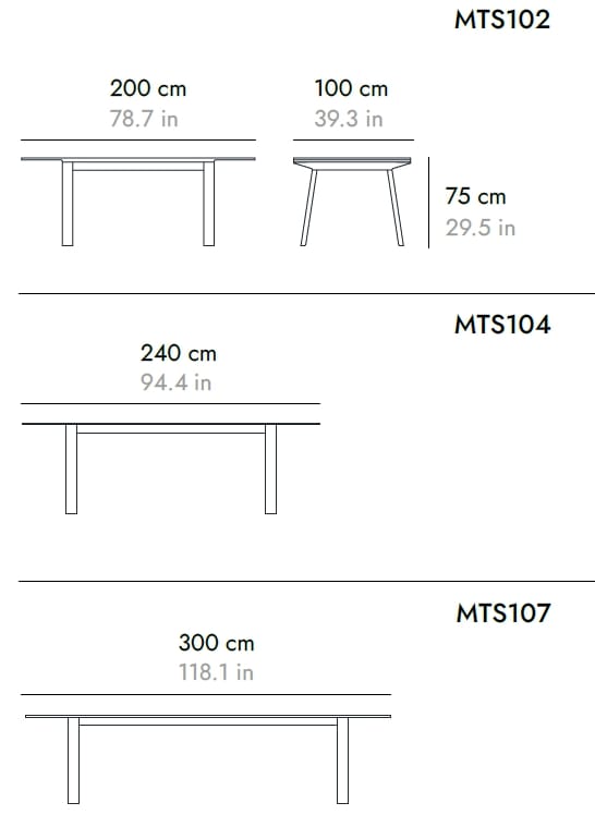 Деревянный прямоугольный стол Punt Mitis ARCH-00058499 - Вид №20