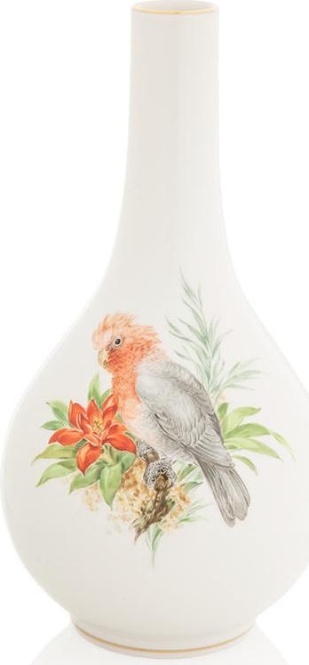 77976 Meissen Ваза-флакон 24,5см "Экзотическая птица" Фарфор 