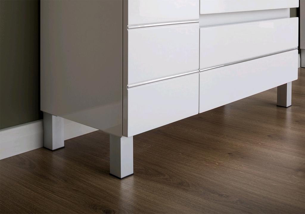 Тумба с раковиной Aquanet Доминика 90 R белый (раковина Эльбрус) 0023840600168865 - Вид №6