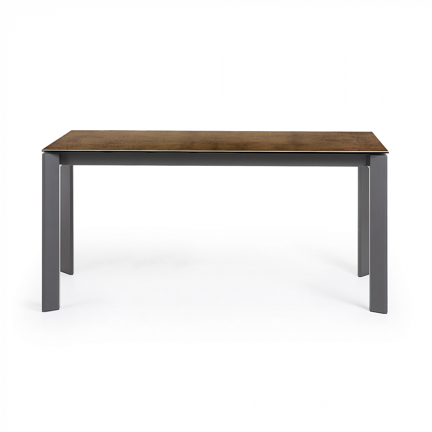 051244 Стол Atta 160 (220) x90 антрацит, коричневый, керамика La Forma Axis - Вид №5