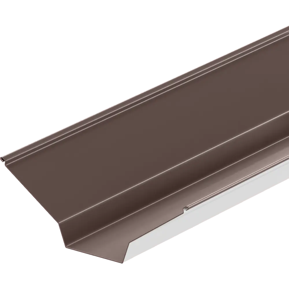 Ендова верхняя 115x30x115 мм 2 м RAL 8017 0.4 мм коричневый 86778547 STLM-2004227 ВЕГА 