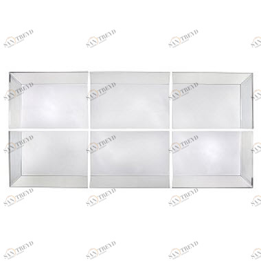 Зеркало прямоугольное настенное RVA составное - отдельный элемент PUSHA ДИЗАЙНЕРСКИЕ 062521 Зеркальный 