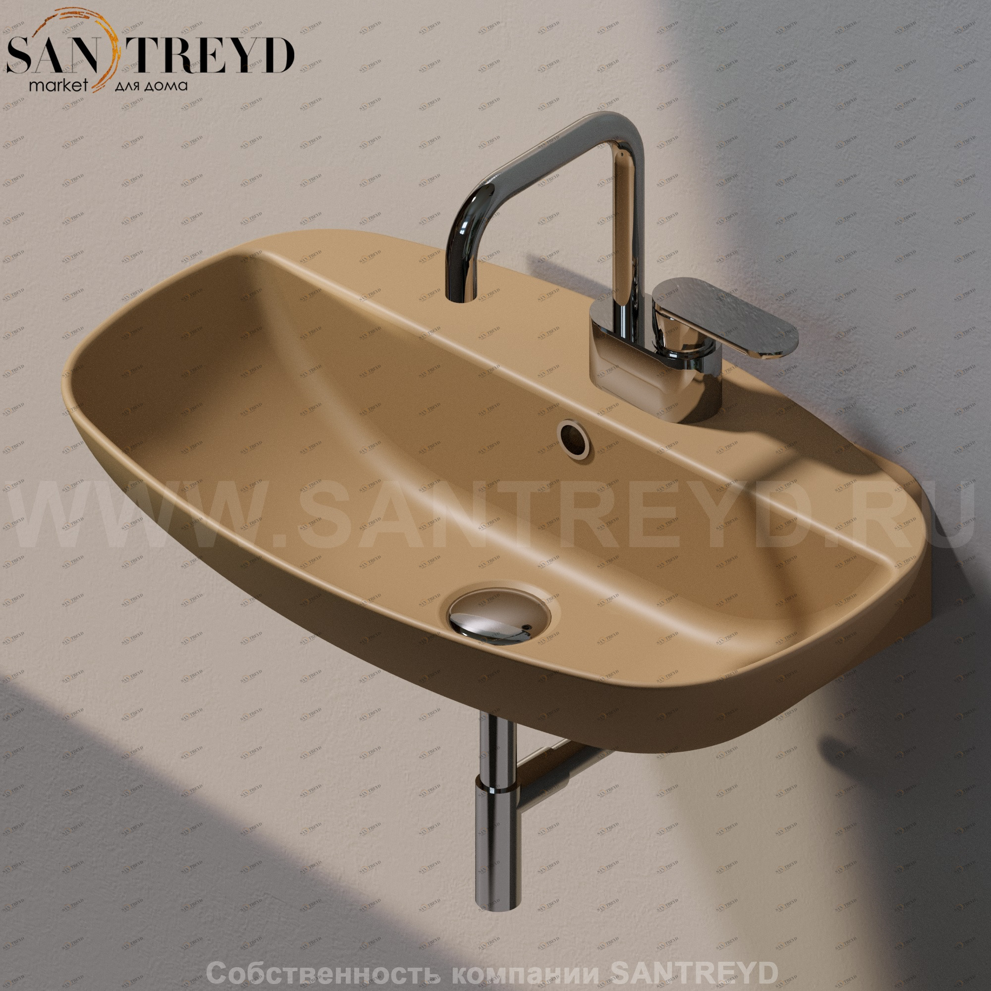 ND60PR.9004 Подвесная раковина настенная прямоугольная Ceramica Flaminia Nuda