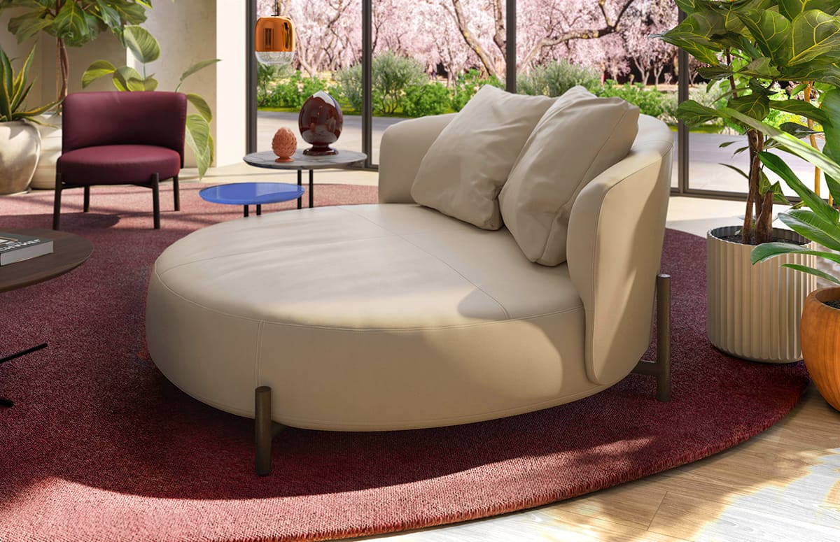 Мягкая спальная кровать Natuzzi Italia AMALIA ARCH-00099085 - Вид №5