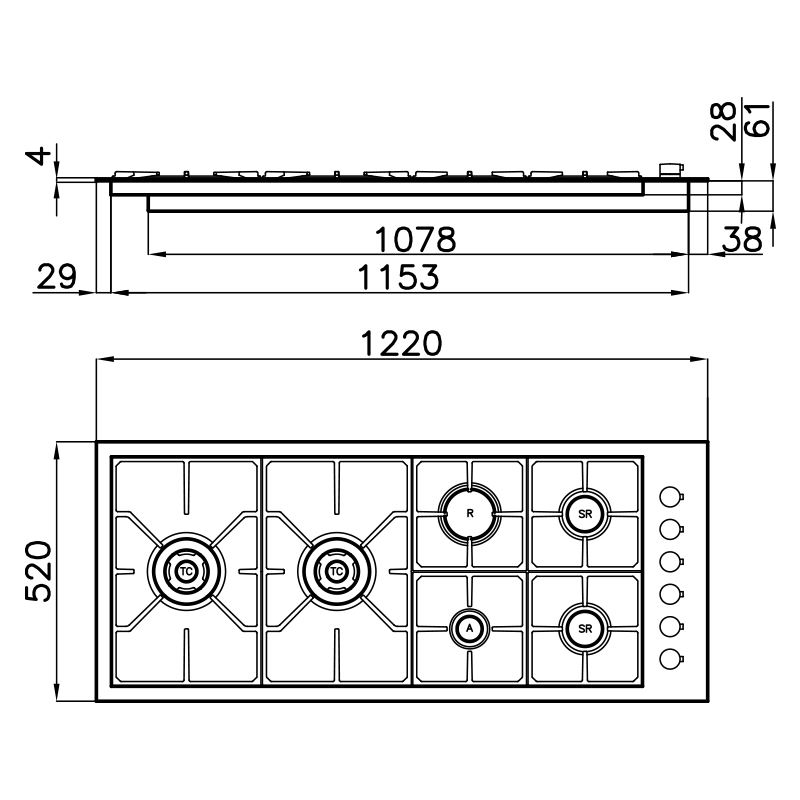 7272042 Варочная панель S4000 7272042 Fosterspa  - Вид №1