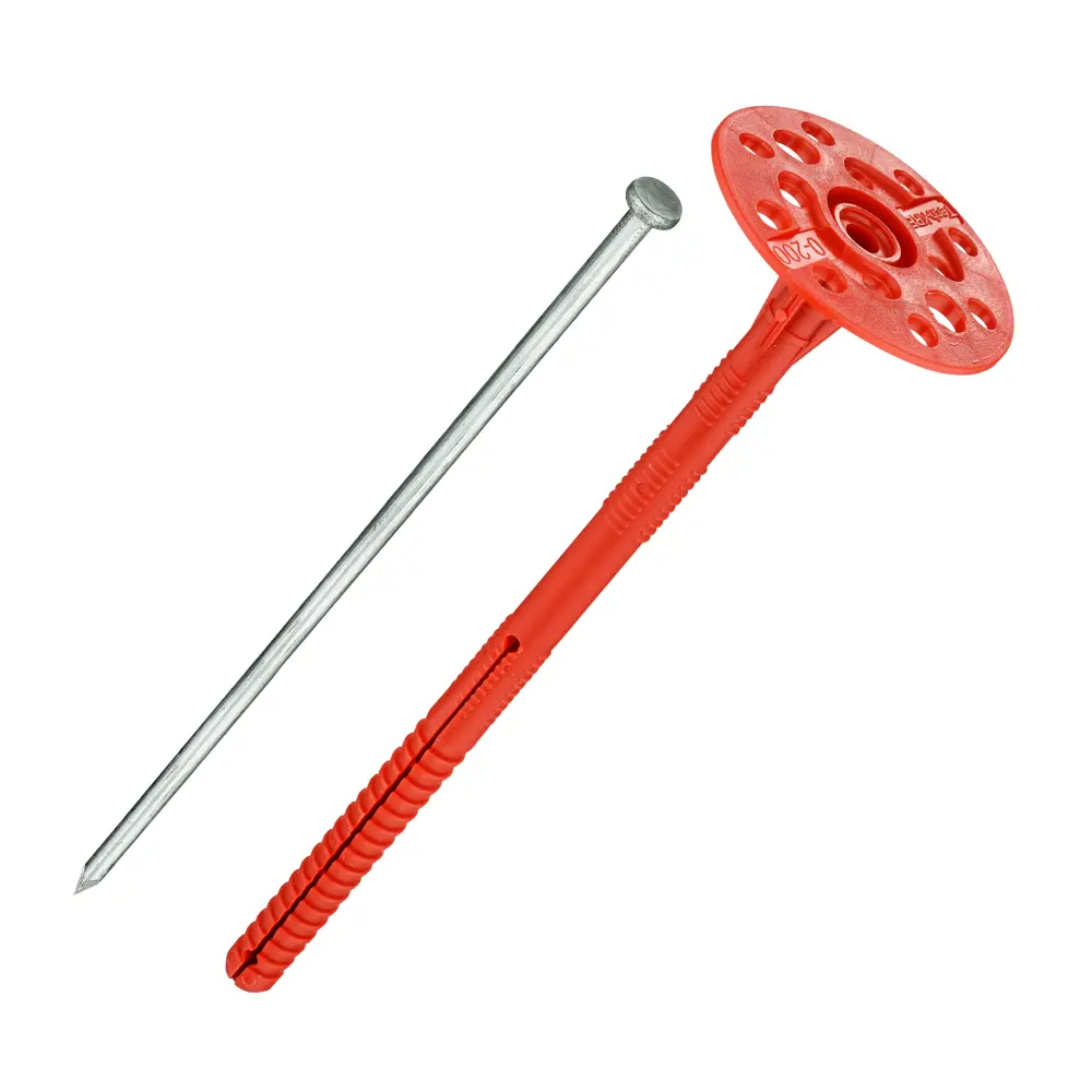 TECH-KREP Дюбель тарельчатый для теплоизоляции IZM 10×200 мм с оцинкованным гвоздем 84038994 STLM-0046360