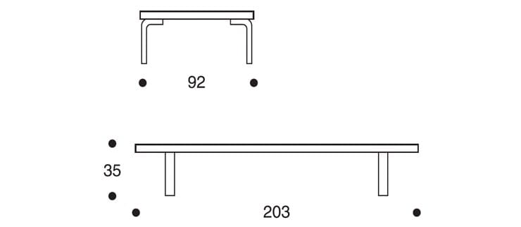 Одноместный диван-кровать в скандинавском стиле Artek L-leg ARCH-00074413 - Вид №3