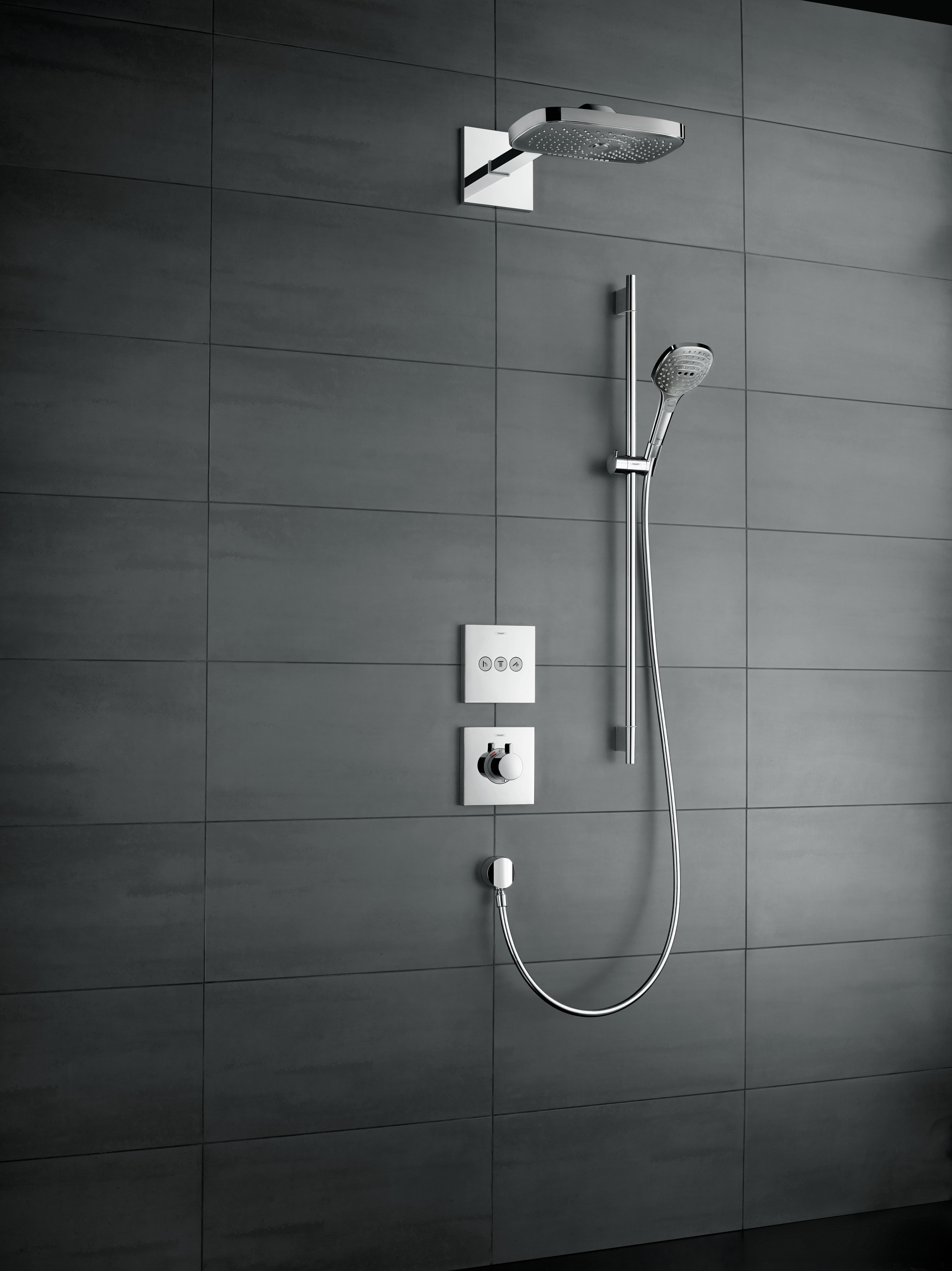 26621000 Raindance Select E Душевой набор 120 3jet со штангой 90 см и мыльницей Hansgrohe  - Вид №2