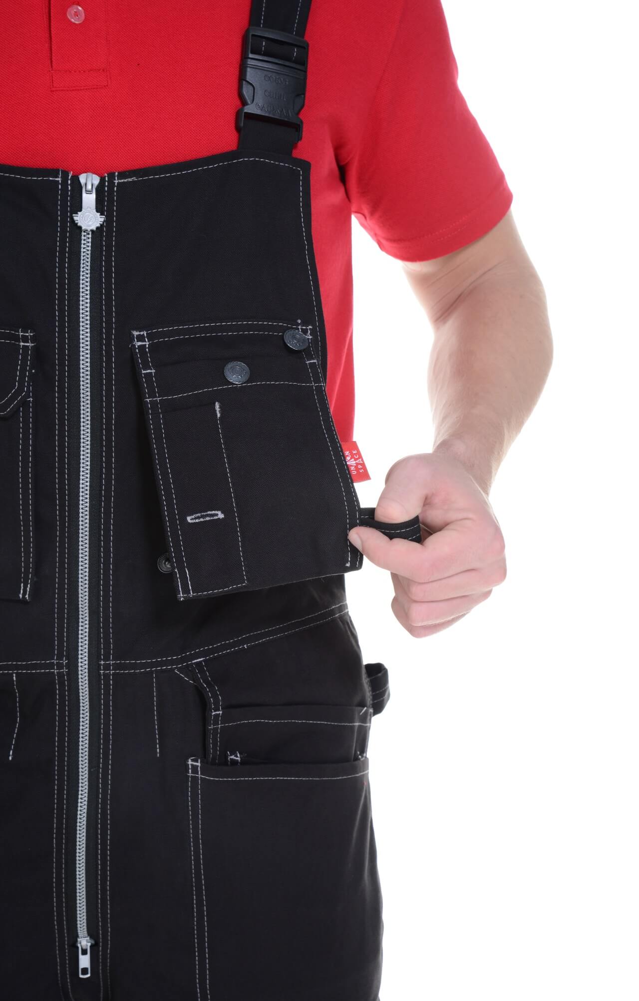 62312 Полукомбинезон  черный Union Space  Летняя спецодежда  размер 56-58/182-188  - Вид №9