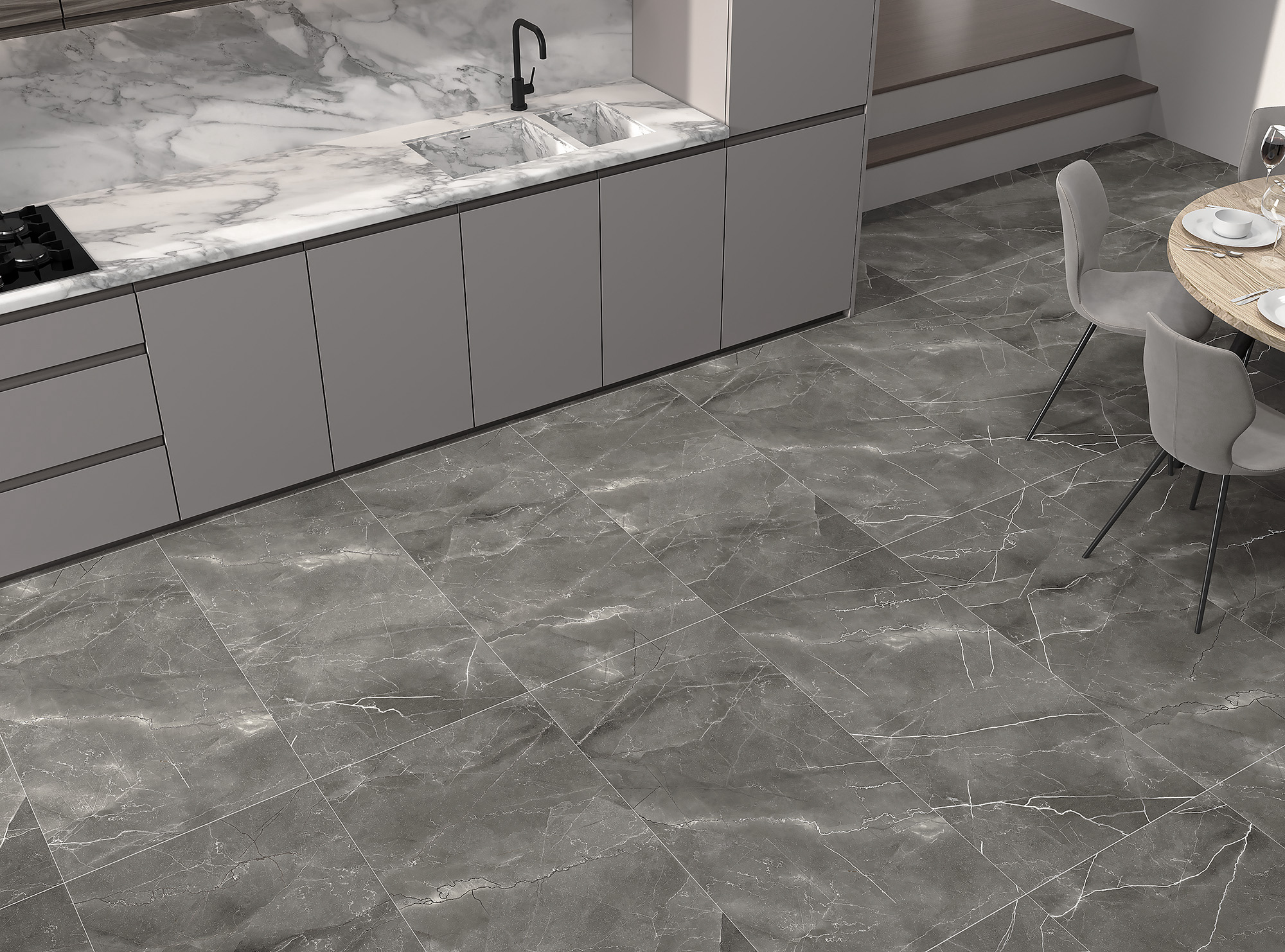 PULPIS NERO LAPPATO — Элегантность в каждом сантиметре CL4002-A Arcadia Ceramica