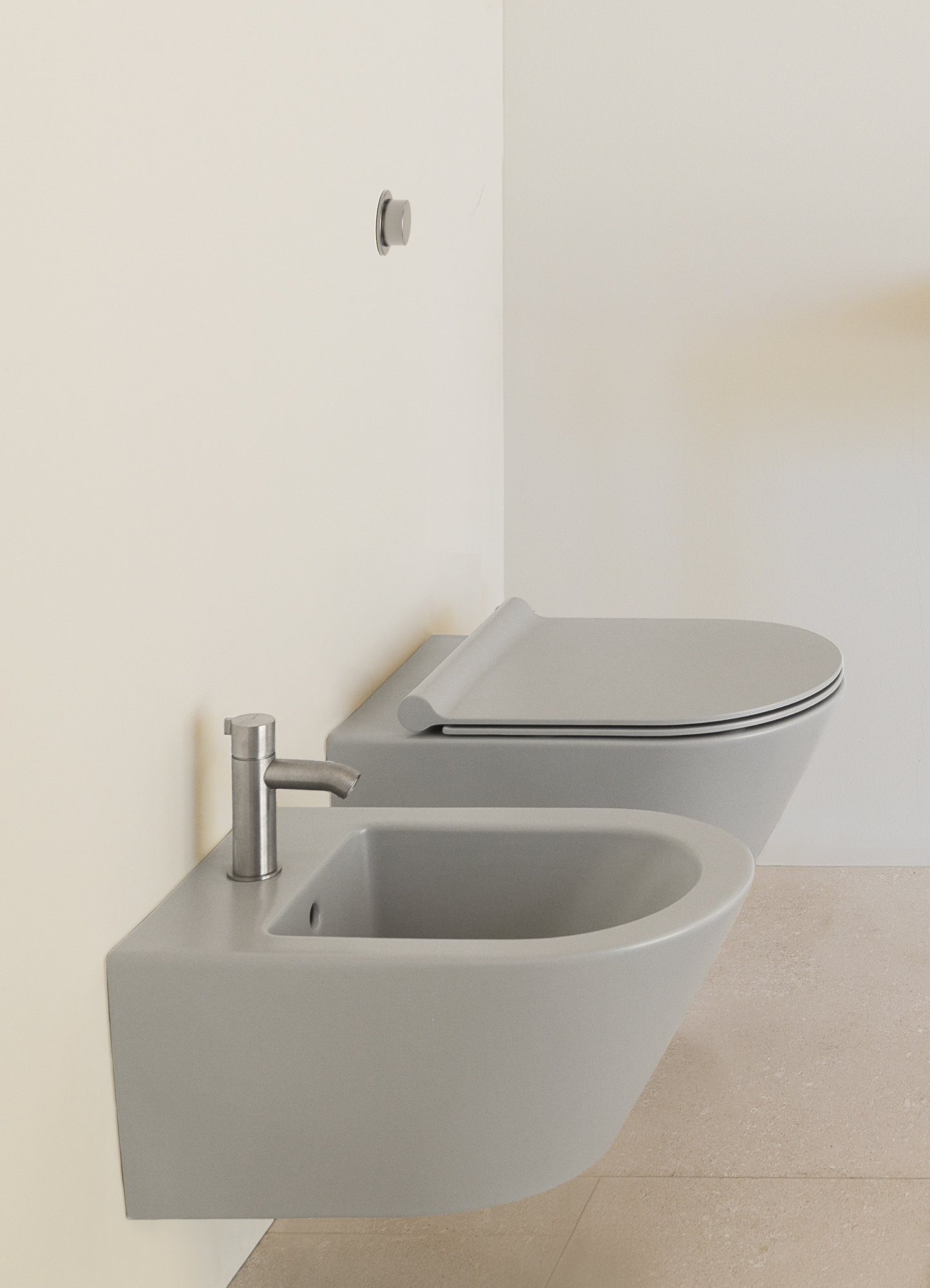 941617 Подвесной унитаз настенный Бежевый GSI ceramica  Италия  - Вид №4