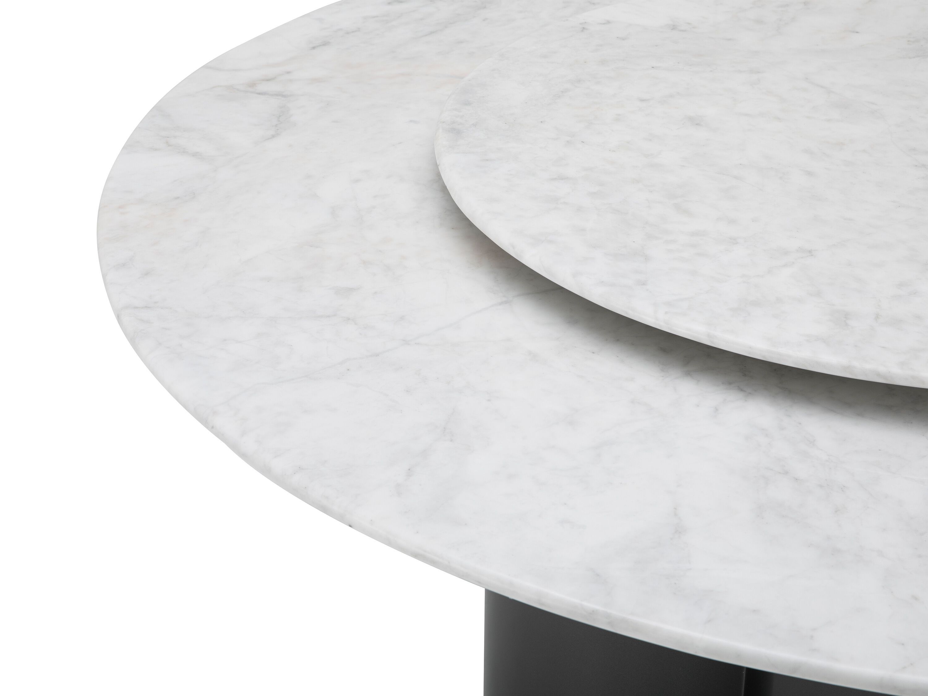 Круглый обеденный стол из мрамора и нержавеющей стали с Lazy Susan CAMPO DE' FIORI AST842 ARCH-00024071 - Вид №2