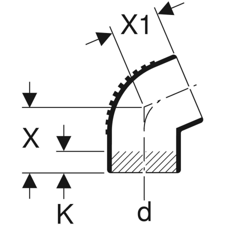 306.150.14.1 Отвод Geberit Silent-db20 Geberit  - Вид №12