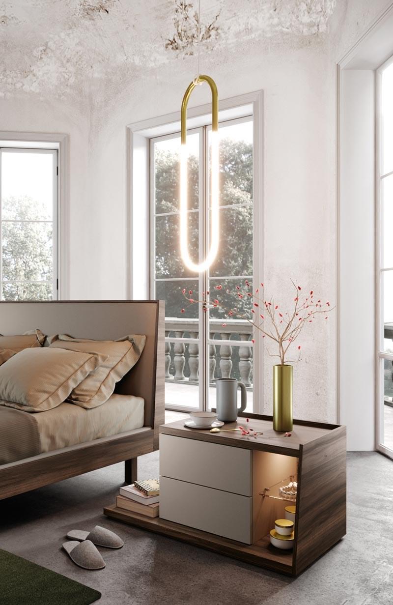 Kico Прямоугольная тумбочка из дерева с подсветкой Gruppi sun-id-1493631 - Вид №1