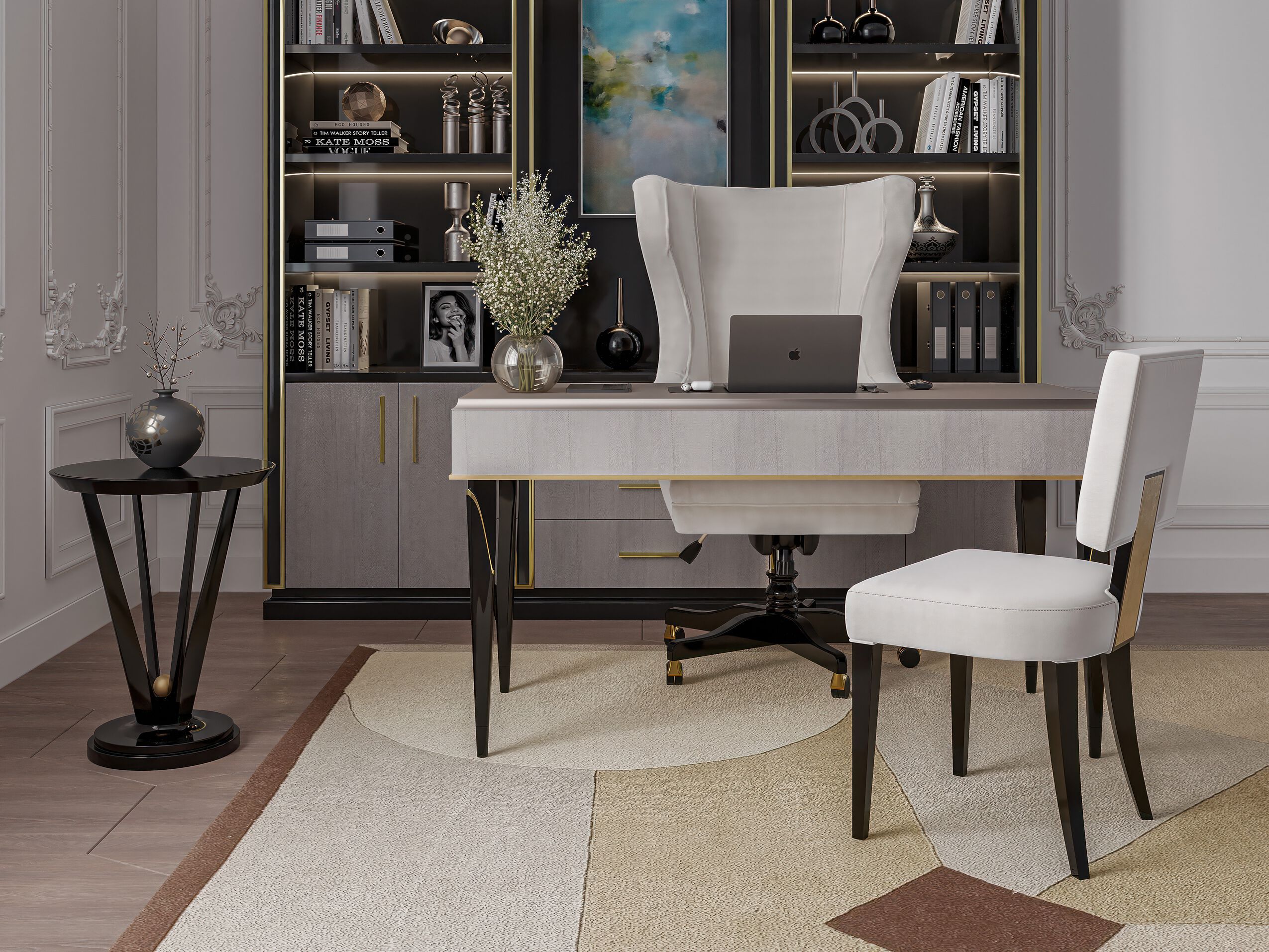 Вращающееся кресло из искусственной кожи GUERRA VANNI Studio Privè ARCH-00094380 - Вид №2