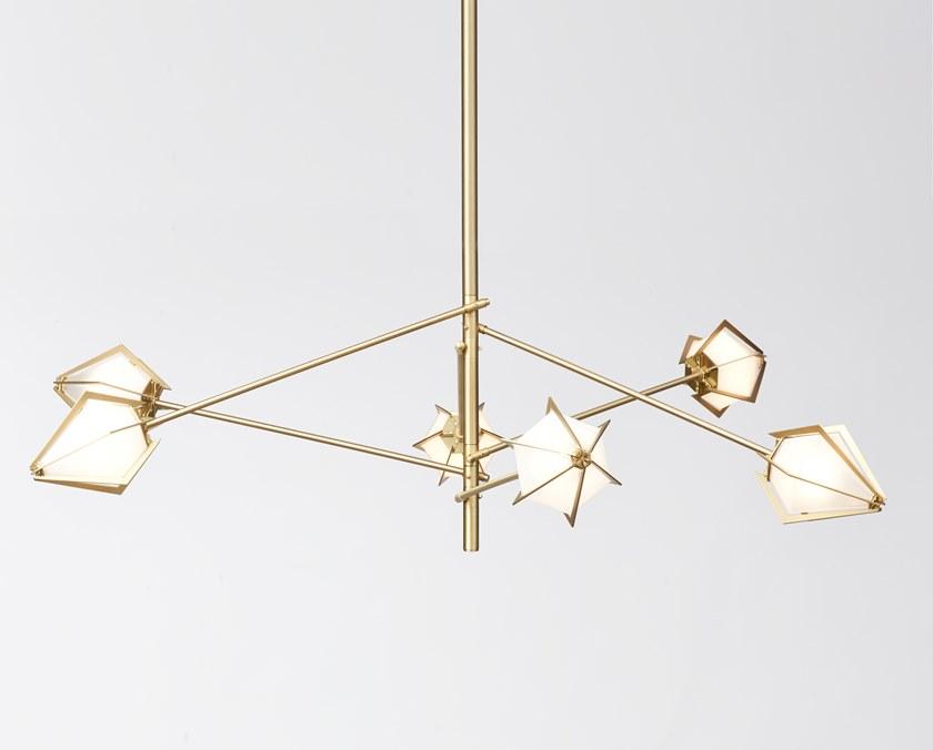 GABRIEL SCOTT Светодиодный подвесной светильник из стали и стекла с диммером Harlow sun-id-1373764 - Вид №1