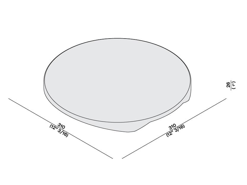 ARCH-00006744 Полка на борт ванны LUCE DI CARRARA COPERNICO - Вид №3