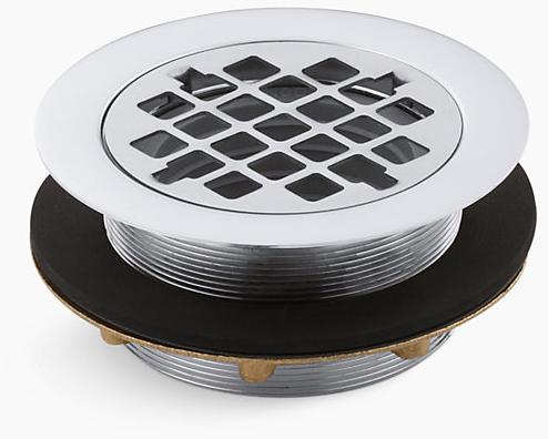 KOHLER Круглый трап для душа с пластиковой трубкой, в комплекте K-9132-2BZ  - Вид №1