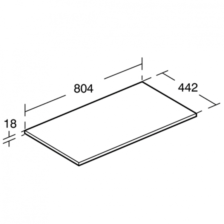 E0849EQ Столешница 80 см Ideal Standard CONNECT AIR - Вид №6