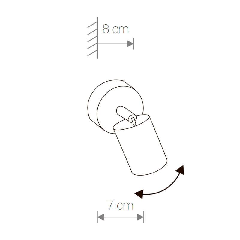 Спот настенный галогеновый черный Eye Spot 8816 NOWODVORSKI EYE SPOT 00-3948989 Медь;черный  - Вид №1
