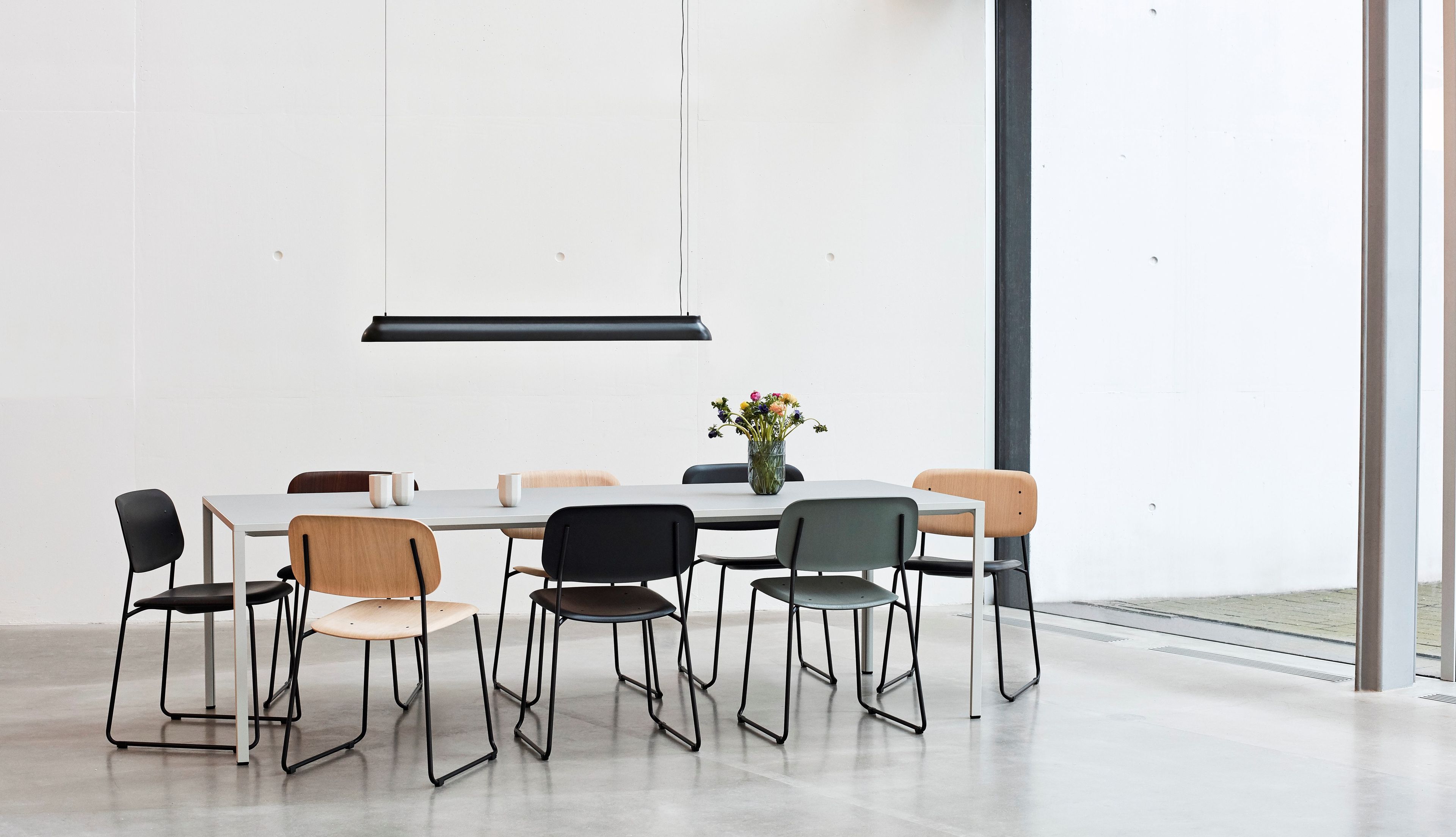 Прямоугольный алюминиевый стол с линолеумом Hay New Order ARCH-00085135 - Вид №16