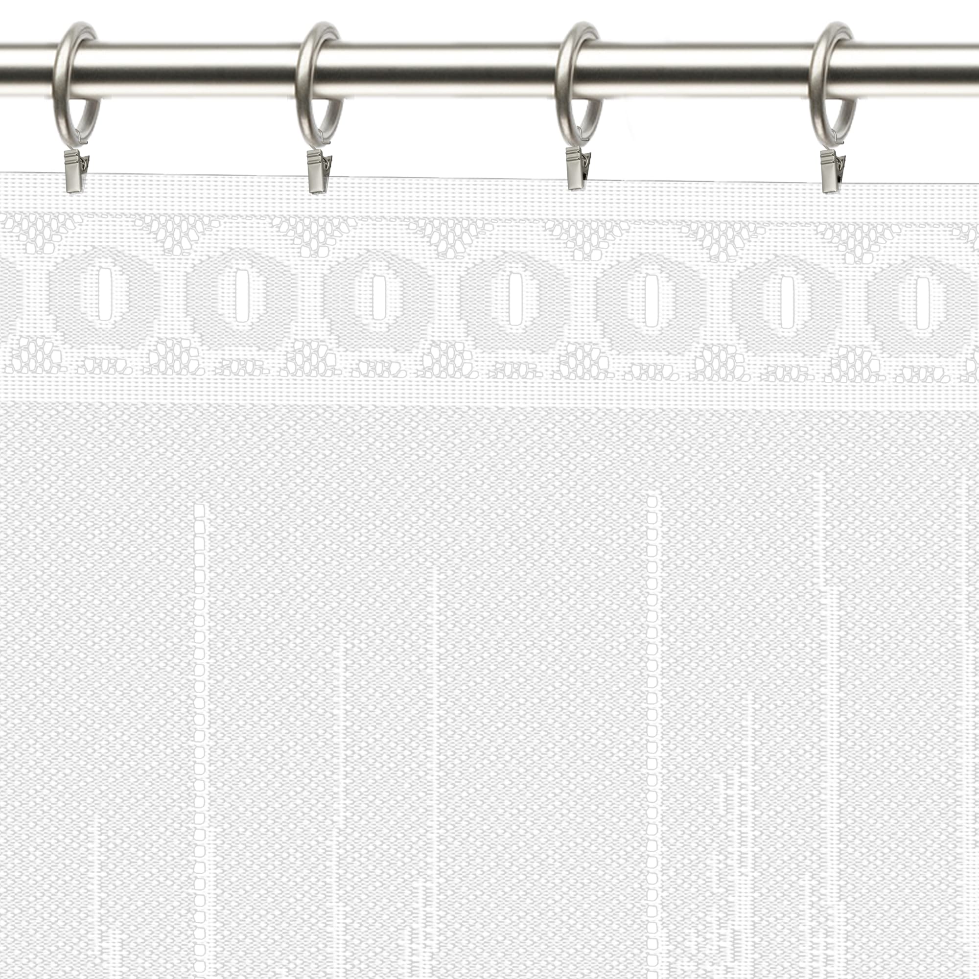 13759884 Занавеска для кухни «Листопад», 170х160 см, жаккард, цвет белый Santreyd  - Вид №4