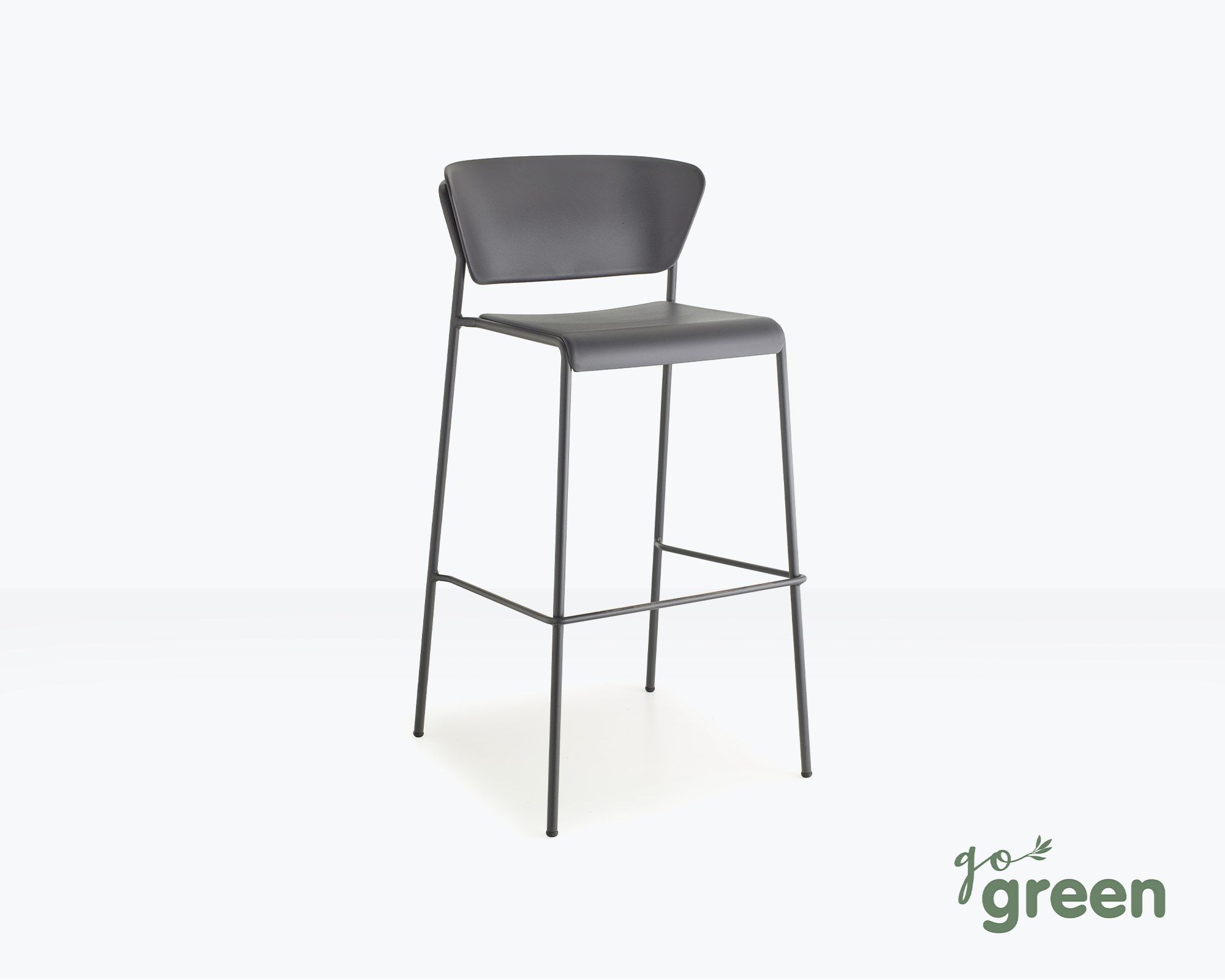 Высокий стул из инженерного пластика с подставкой для ног S-CAB Лиза ARCH-00027436 - Вид №15