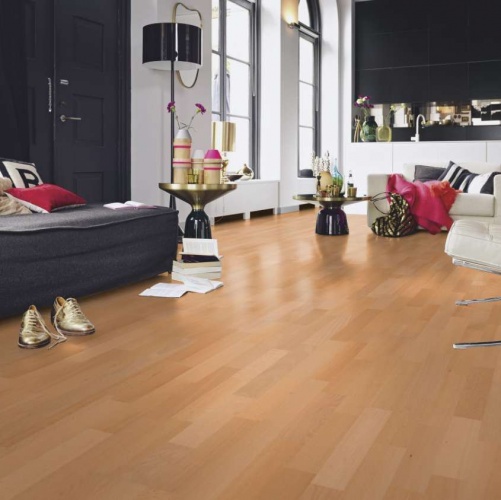 Паркетная доска Meister PС 200 Classic Дымчатый Гармония 928 Бук Натур (Гладкая) 2400х200 мм 2300200101 - Вид №9