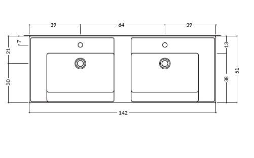 Керамический консольный умывальник Gruppo Geromin Вера ARCH-00000367 - Вид №2