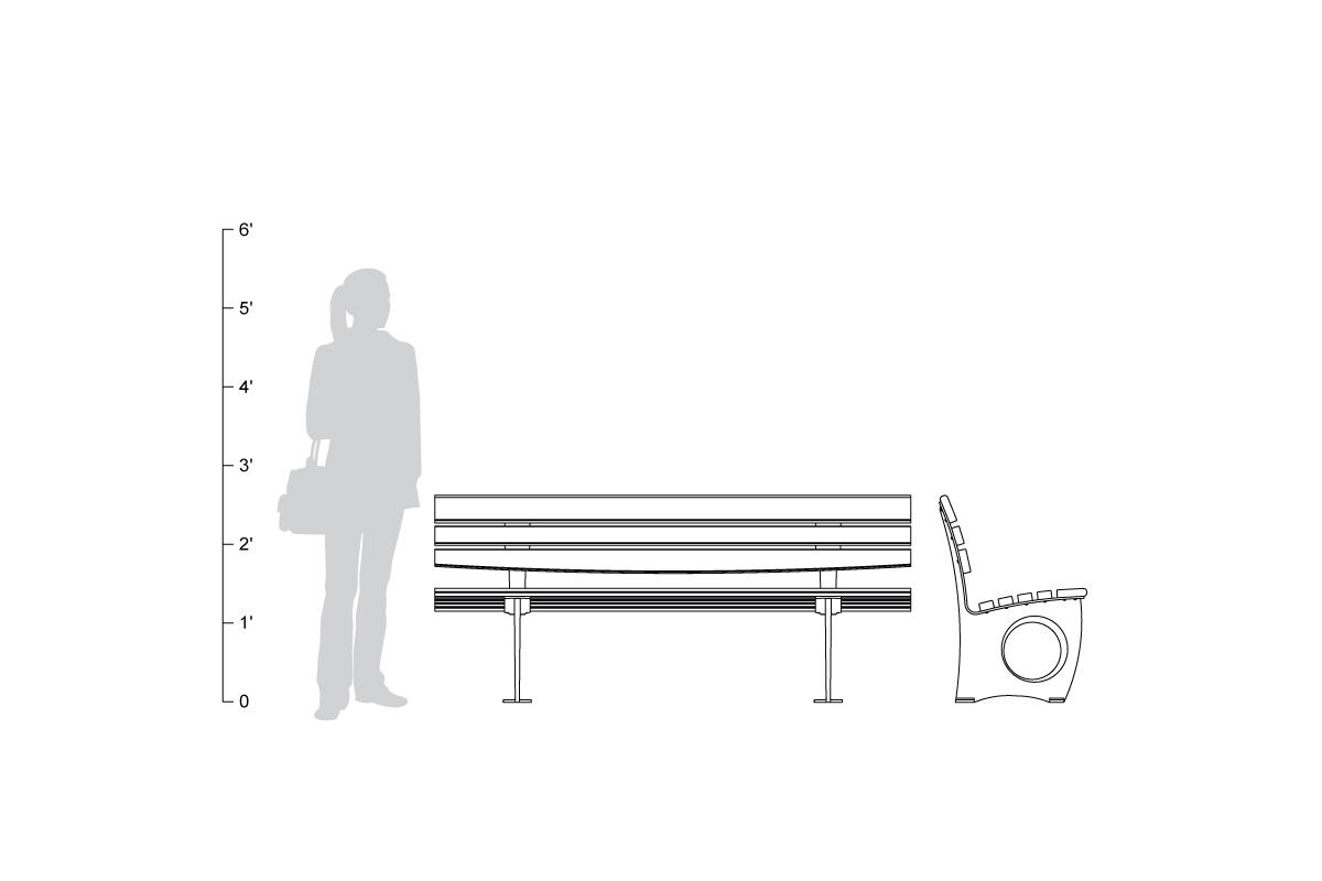 FSRT50 Скамейка Леда  Forms-surfaces  - Вид №8