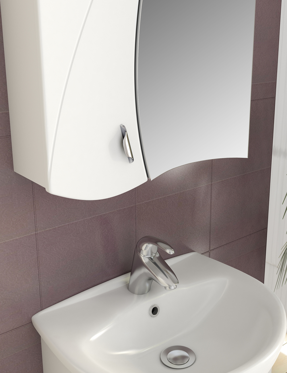 Тумба Faina 500 (Ладога)510⨉430⨉820 мм белый Santreyd sun-id-665355 - Вид №2