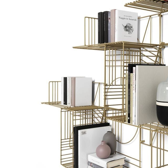 Подвесной книжный шкаф из окрашенного металла In Stock Mogg ARCH-00011646 - Вид №1