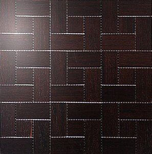 Мозаика и 3D панели из дерева Da Vinci Мозаика Ritmo 070 Венге Селект (Гладкая) 324х324 мм.