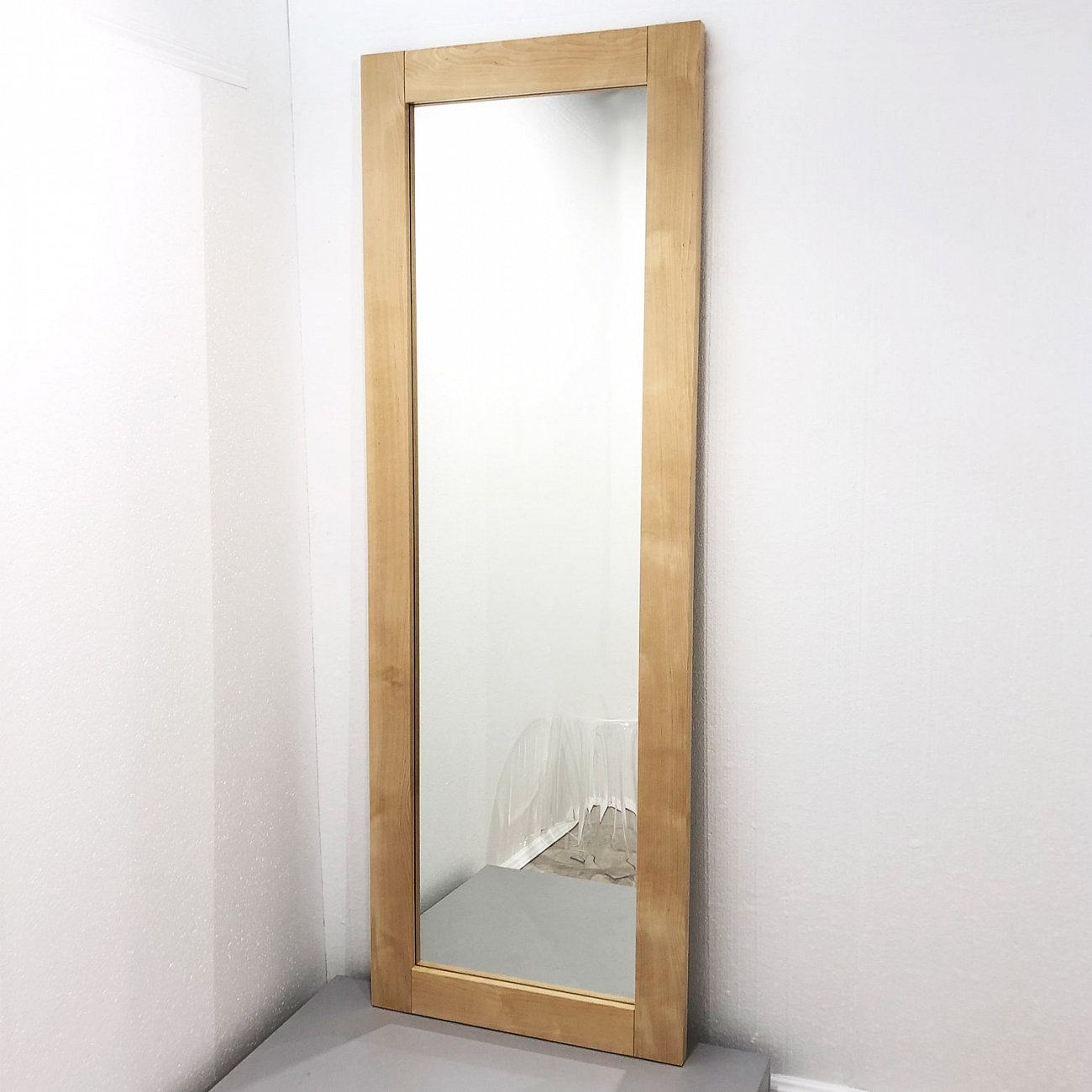 Зеркало в полный рост деревянное в багете "Пэинт" GRAUM ДИЗАЙНЕРСКИЕ 304153 Бежевый  - Вид №3