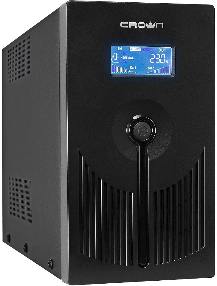 CMU-SP800IEC LCD USB Ибп 800va/480w, металл, 1x12v/9ah, выходные розетки 8*iec с13 + 1*iec с13 bybass, трансформатор avr 140-290v, cъёмный кабель 1.8 м, порт rj-11/45, порт usb, lcd-экран, защита батареи от полного разряда, от перегрузки, от кз, по Crown Santreyd 