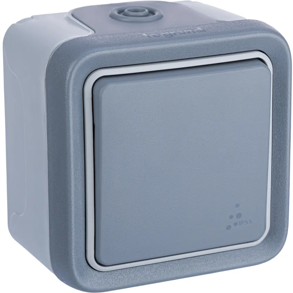 Переключатель накладной Legrand Plexo 1 клавиша цвет серый 14695184 STLM-2187036 Плексо - Вид №1