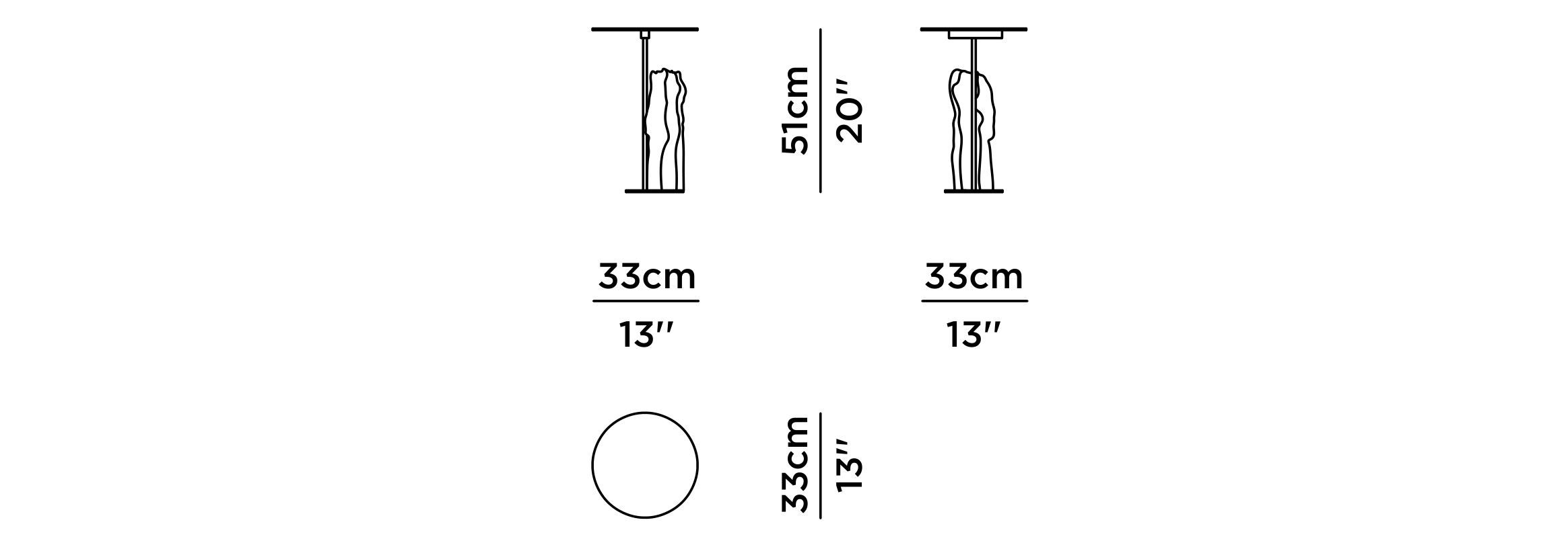 Круглый журнальный столик из латуни и мрамора Порторо Greenapple PICO ARCH-00132826 - Вид №9
