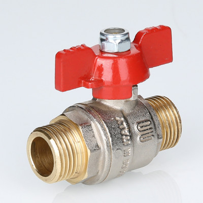 S.219.06 Кран шаровой ENOLGAS BASIC с ручкой «бабочкой» и наружной резьбой Valtec 1"  - Вид №7