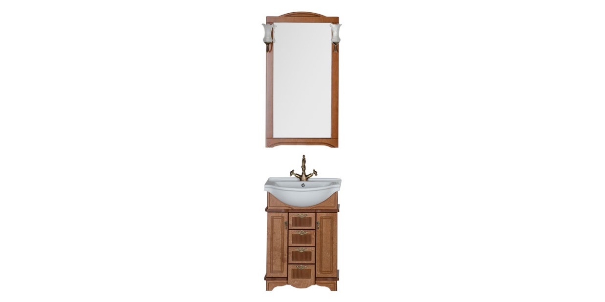 Комплект мебели Aquanet Луис 65 темный орех 00171557 - Вид №1