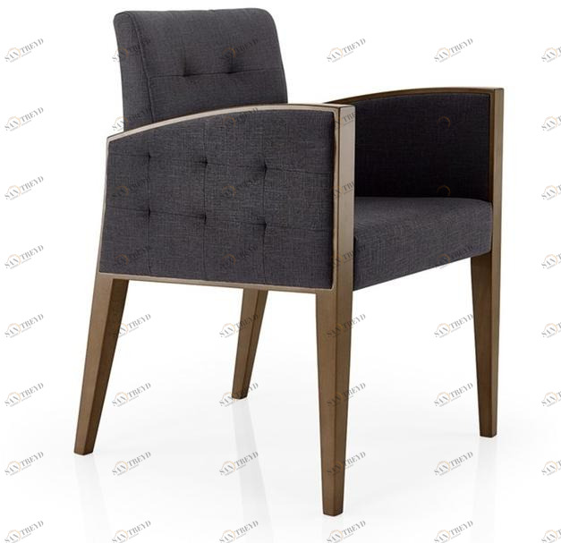 JMS Стул из ткани с тафтингом и подлокотниками Cassis M284 cr