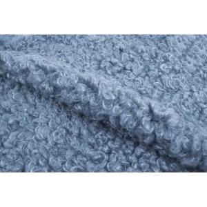 Ткань мебельная Alaska Sky искусственный мех 140 см цвет синий