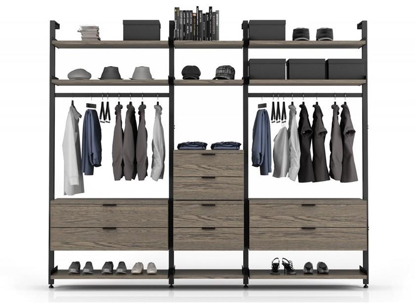 Huppé Модульная гардеробная из алюминия Gravity Config #7 - #8 - #9 HUPPE - Вид №1