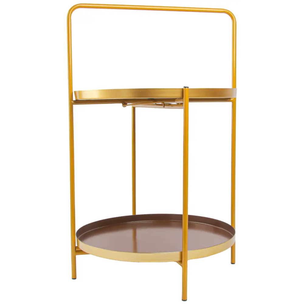 Приставной столик круглый 37.4x59 см золотой Santreyd STLM-2188495 - Вид №1