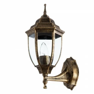Уличный настенный светильник коричневый Arte Lamp Pegasus A3151AL-1BN ARTE LAMP PEGASUS, ФОНАРЬ 00-3897469 Коричневый;прозрачный